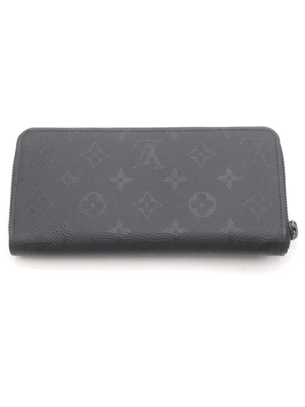 Louis Vuitton Monogram Midnight Zippy Wallet Horizontal Black Leather